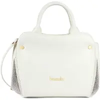 Braccialini Weiße Handtasche mit Reißverschluss Elegantes und praktisches Design Bianco UNICA 34.5x23x16 cm B17791-BIANCO