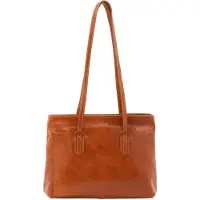 I Fratelli Firenze Damen Schultertasche, echtes Leder, Vollnarbenleder, Reißverschluss, Italy