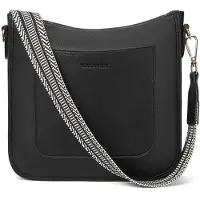 Merkloos Solidchoice – Damenhandtasche aus echtem Leder mit Schultergurt