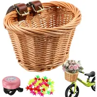 Merkloos Solidchoice – Abnehmbare Fahrradtasche für Kinder mit Lederriemen