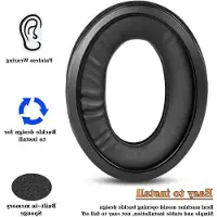 Markenlos Ohrpolster Ersatz für Sennheiser HD599, HD598, HD558, Velours, Schwarz