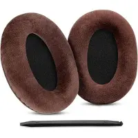 Markenlos Ohrpolster für Sennheiser HD599, HD598 und HD558, Velours, Braun