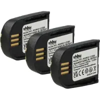 VHBW 3x Akku kompatibel mit Plantronics Savi WH500, W745, W740-M, W740, W440-M, W440, 86507-01 Wireless Headset Kopfhörer (140 mAh, 3,7 V, Li-Polymer)