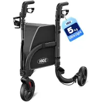 Merkloos Z25 Rollator, Leicht und Zusammenklappbar für Senioren