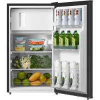 OEM Kühlschrank mit Gefrierfach, 80 L, 84,5 cm, schwarz, energieeffizient