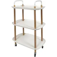 Merkloos Solidchoice - Kaleo weißer Rollwagen mit Stauraum – Modernes Design