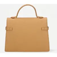Marc Ellis Handtasche Vegan Leather Schwarz mit Schulterriemen und Druckknopfverschluss Black B UNICA 25x19x8 cm AROUND M 26_ BLACK-LIGHT GOLD