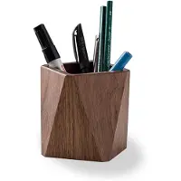 Merkloos Elzusha – Holzhalter für Stifte – Stilvoller Organizer für Schreibtisch und Kosmetik