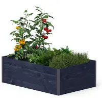 Merkloos Moderne Holz-Gartenbox mit ergonomischem Design 120 x 80 x 40 cm