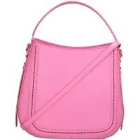 Gave Lux Gisella Handtasche Echtes Ruga Leder Weiß Bianco UNICA 31x35x11 cm