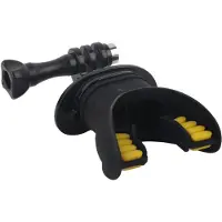 Merkloos Mond Bite Mount – Zubehör für Action-Kameras – Ergonomisch und stabil – Schwarz – Geeignet für Surfen und Tauchen – Ideal für Sportbegeisterte