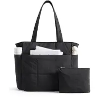 Merkloos Solidchoice – Leichte Shopper-Handtasche für Damen mit Laptopfach