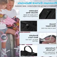 Markenlos Multifunktionale Skate-Tasche für Kinder und Erwachsene - Ideal für Inline-Skates, Eislaufen und Skifahren mit verstellbarem Tragegurt