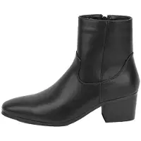Merkloos Solidchoice – Chelsea-Stiefel für Herren aus Leder mit Absatz und Reißverschluss