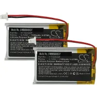 VHBW 2x Akku Ersatz für Sena YT102540P für Wireless Headset Kopfhörer (1100 mAh, 3,7 V, Li-Polymer)