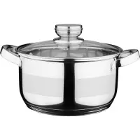 Galicja Topf Tytan 20 cm, 2,5 Liter - Edelstahl mit Deckel