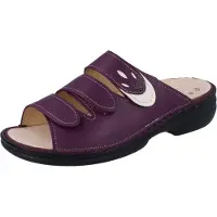 Finn Comfort Kos Damen Pantolette viola Glattleder - Größe: 38