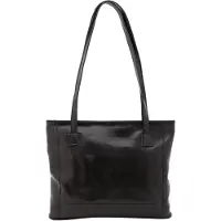 I Fratelli Firenze Damen Schultertasche aus echtem Leder, Kalbsleder, hergestellt in Italien, 30x37 cm