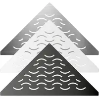Fliesen Alfers Duschablage V2A (gleichschenklig) Design-Wave - Edelstahl Feinschliff