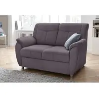 Sit&More 2-Sitzer SIT & MORE "Sonoma", grau (dunkelgrau), B:140cm H:91cm T:90cm, Struktur (100% Polyester);Luxus-Microfaser ALTARA NUBUCK (100% Polyester), Sofas, 2-Sitzer, mit Federkern