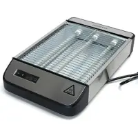 Aigostar Flachtoaster 1000 W Edelstahl Toaster mit 6 Bräunungsstufen
