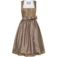 Nübler Dirndl NÜBLER "Midi Dirndl Frieda", Damen, Gr. 38, EURO, braun, Obermaterial: 100% Viskose CV., Kleider Dirndl, Topseller