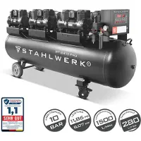 Stahlwerk Kompressor 10 bar 280 L 11,83 PS 8,70 kW 1500 l/min Druckluftkompressor