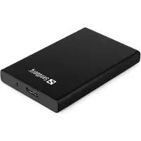 Sandberg USB 3.0 to SATA Box 2.5'', HDD / SSD-Gehäuse, 2.5", SATA, 5 Gbit/s, USB Anschluss, Schwarz