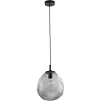 TK Lighting Hängeleuchte Sol Mini Glas ø 25 Cm Schwarz Grafitgrau Deckenlampe Lampe Leuchte
