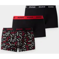 HUGO Design 10267989 Trunk Red Boxershorts 3 Einheiten