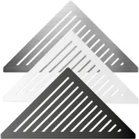 Fliesen Alfers Duschablage V2A (gleichschenklig) Design-Line - weiß matt