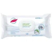 Schülke mikrozid sensitive wipes Desinfektionstücher, Gebrauchsfertige und alkoholfreie Desinfektionstücher für Medizinprodukte, 1 Packung = 80 Tücher, premium maxi
