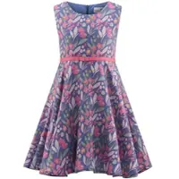 Happy girls Sommerkleid "Mädchenkleid", Mädchen, Gr. 104, EURO-Größen, Stoff, bunt (blau), Stoff, 100% Baumwolle, normal, Kleider Sommerkleid