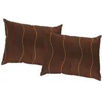 Wirth Dekokissen "Sepino" Gr. 3, orange (orange, gemustert), B:40cm L:60cm, Baumwolle, Polyester, Dekokissen_Sitzkissen_Kissenhüllen, Dekokissen, Kissenhülle ohne Füllung, 2 Stück