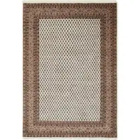 Otto Home Orientteppich "Levin, handgeknüpft" Gr. 32, beige (creme), B:90cm H:12mm L:160cm, Wolle, Teppiche, Orientteppich, reine Wolle, mit Fransen, auch als Läufer, Wohnzimmer