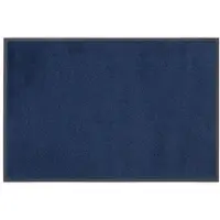 Otto Home Fußmatte "Lavea" Gr. 60, blau (navy), B:60cm H:9mm L:90cm, Kunstfaser, Teppiche, Fußmatte, Schmutzfangmatte, Uni-Farben, In- und Outdoor-Teppich, waschbar