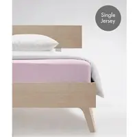 Fleuresse Spannbettlaken "Jenny C aus feinfädigem Mako-Jersey", rosa (rosé), L:220cm, Mako-Jersey, Obermaterial: 100% Baumwolle, Bettlaken, Spannbettlaken, für Matratzen bis 23 cm Höhe