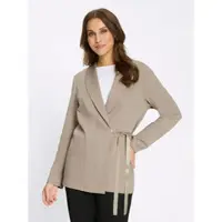 Lady Jerseyblazer "Jersey-Blazer", Damen, Gr. 44, sesam, 76% Polyester, 20% Viskose, 4% Elasthan, Blazer Jerseyblazer