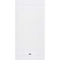 Lacoste Duschtuch "LCASUAL", weiß (blanc), B:70cm L:140cm, Frottier, Obermaterial: 100% Baumwolle, Handtücher, Duschtuch, mit Label-Applikationen und Bordüre
