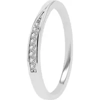 Akzent Fingerring "Shona" aus 925 Sterlingsilber, rhodiniert, langlebig, Gr. 52-58" Gr. 56, silber (silberfarbig), Fingerringe, Damen, 56, Silber 925 (Sterlingsilber), Fingerring
