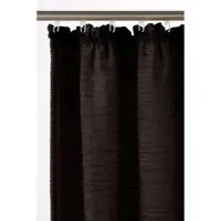 Wirth Vorhang "Trondheim 234 g/m2, 1 Stück, Kräuselband, blickdicht, Thermo-Chenille" Gr. 11, schwarz, B:172cm H:245cm, Chenille, Polyacryl, Gardinen, Vorhang