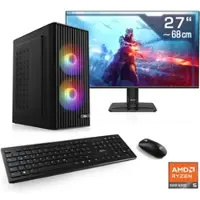 CSL PC-Komplettsystem "Spectrum V25279", Energieeffizienz: E, schwarz, Microsoft Windows 11 Home (64 Bit), 32 GB RAM 1.000 GB SSD, Computer_Komplettsysteme, PC-Komplettsystem