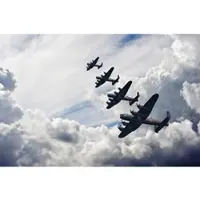 Papermoon Fototapete "Lancaster Bomber", bunt, B:3m L:2,23m, Vlies, Tapeten, Fototapete