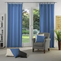Wirth Vorhang "Dim out", blau, B:142cm H:405cm, Polyester, Gardinen, Vorhang, nach Maß