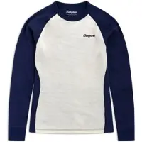 Bergans Inner:dual Merino Junior Long Sleeve navy blue/vanilla white (14286) 128
