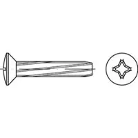 F. REYHER Nchfg. GmbH & Co. KG DIN 7516 - Form E - Stahl verzinkt - M 6x12 - Schneidschrauben mit Linsensenkkopf Kreuzschlitz H