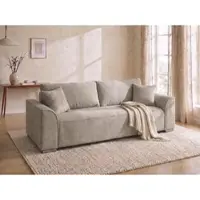 Collection Ab "Sara B: 241 cm, Liegefl. 137x195 cm, Bettkasten, optional mit Topper" Schlaffunktion, Couch mit Bonnellfederkern, Gästebettfunktion