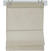 Kutti Heimtextilien Raffrollo / Ösenrollo Kessy Bessy ohne Bohren | natur 100x140