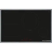 Bosch Serie 6 PVS845HB1E, Schwarz, Integriert, 80 cm, Zonen-Induktionskochfeld, Glaskeramik, 4 Zone(n)