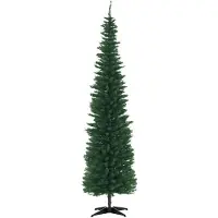 Youjia Weihnachtsbaum künstliche Künstliche Tanne Christbaum, inkl Ständer Weihnachtsstern 2,1 m, Grün